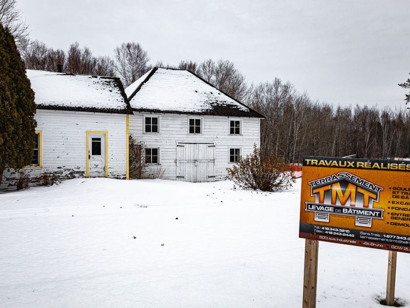 TRAVAUX EN VUE DU DÉPLACEMENT DE LA MAISON&nbsp;SAMUEL-BÉDARD